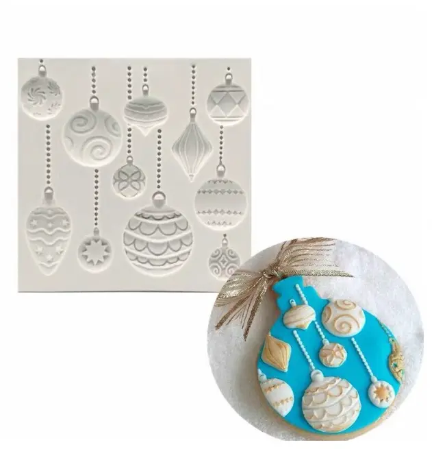 Christmas Ornament bulbs Bell silicone mould