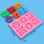 Smiley face multiple expressions puzzle silicone mould