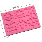Smiley face multiple expressions puzzle silicone mould