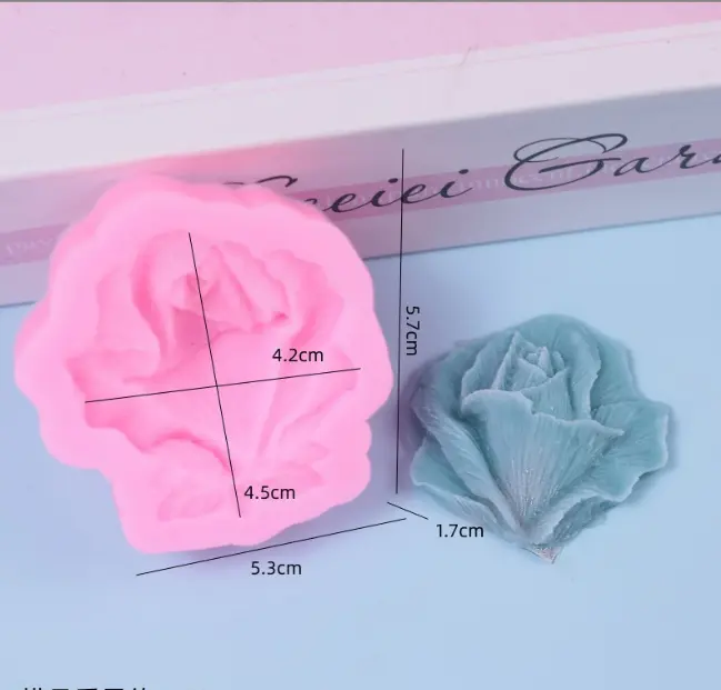 Detailed Rose Flower Silicon mould Style 1