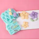 3D Tulip flower and leaf silicone mould set (2 pcs)