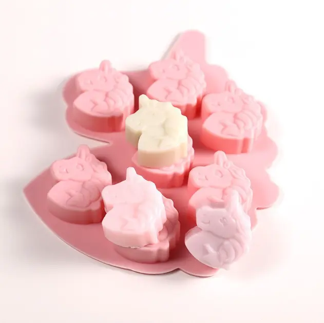 7 Cavity 3D Unicorn face silicone mould
