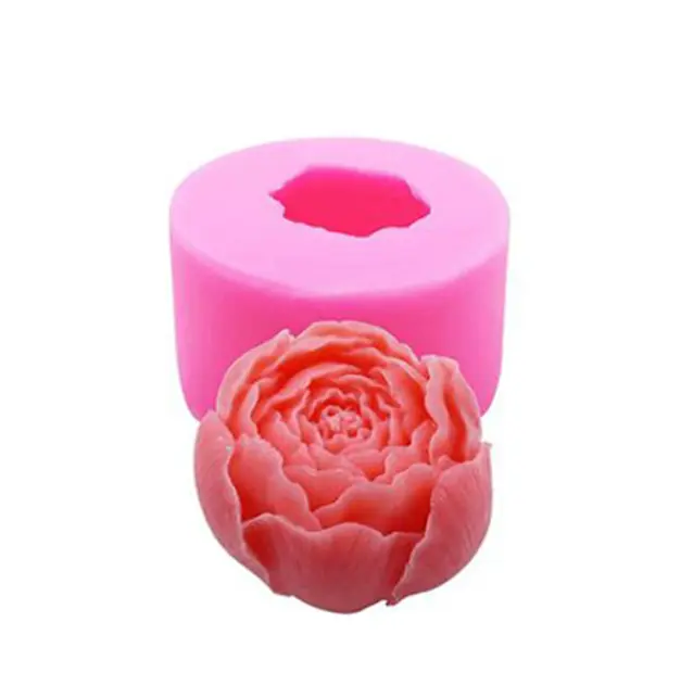 3D Peony Rose Flower silicone mould style 4
