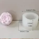 3D Peony Rose Flower silicone mould style 4