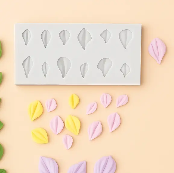 3D Tulip Petal flower silicone mould Style 4