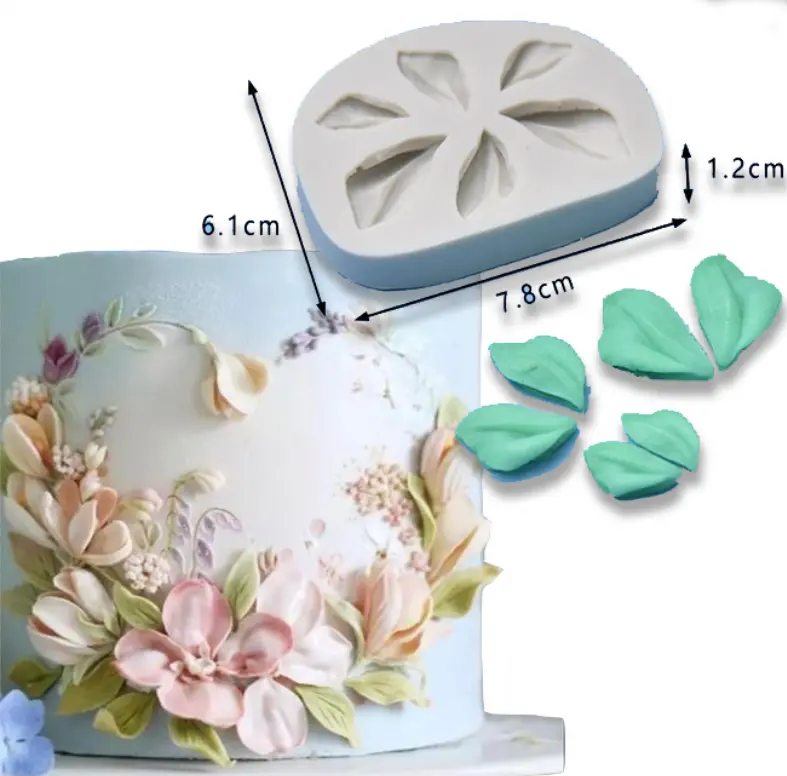 3D Tulip Petal flower silicone mould Style 3