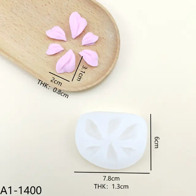 3D Tulip Petal flower silicone mould Style 3