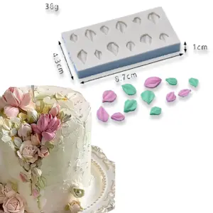 3D Tulip Petal flower silicone mould Style 4