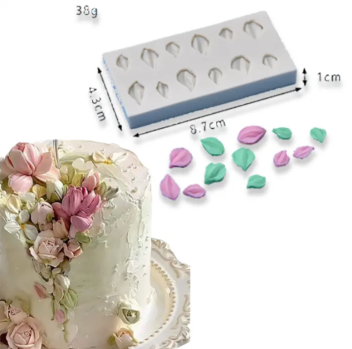 3D Tulip Petal flower silicone mould Style 4