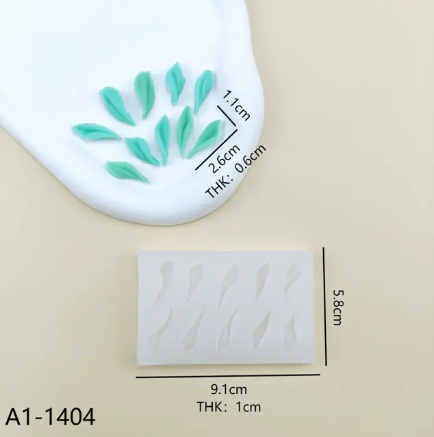 3D Tulip Leaf silicone mould Style 2