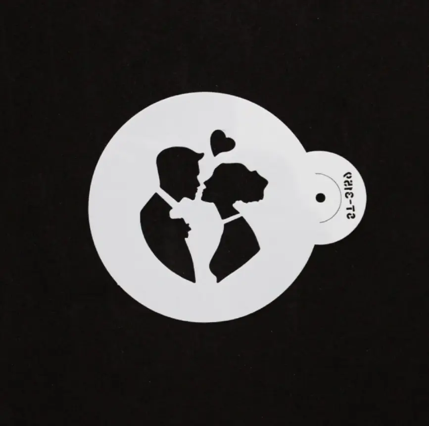 1 pcs Couple In love Decoration icing Stencils Style 50
