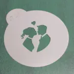 1 pcs Couple In love Decoration icing Stencils Style 50