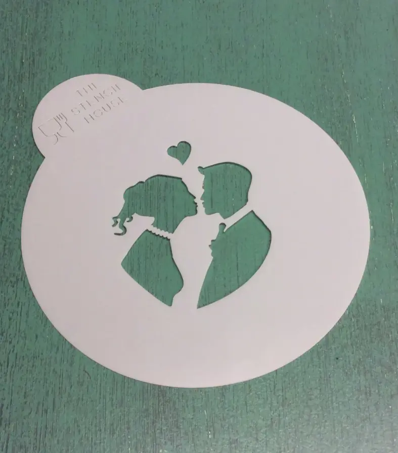 1 pcs Couple In love Decoration icing Stencils Style 50