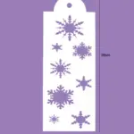 Snowflake theme Decoration icing Stencils