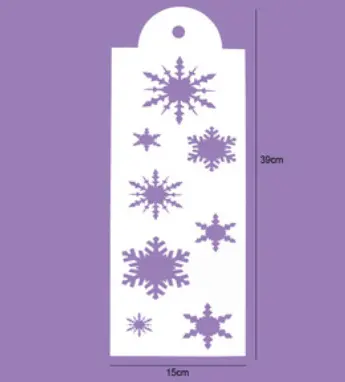 Snowflake theme Decoration icing Stencils