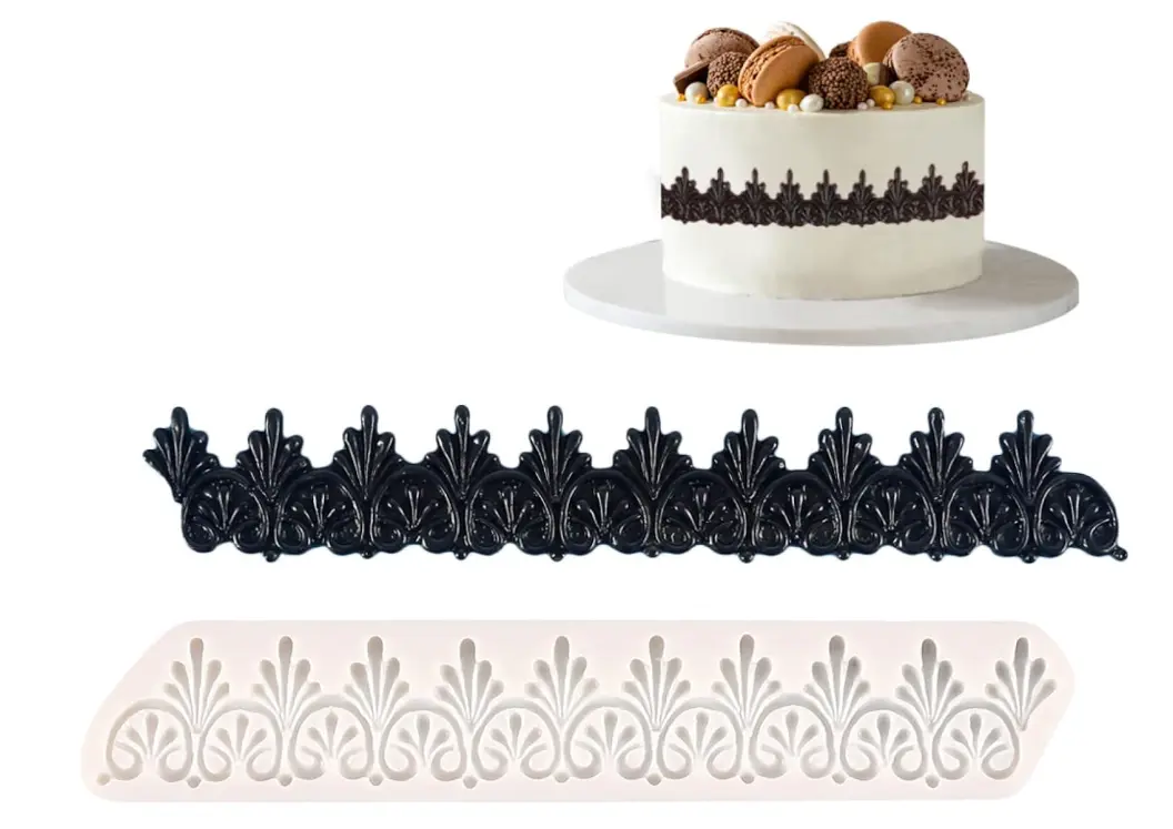 Baroque Vintage Style European boarder Silicone mould