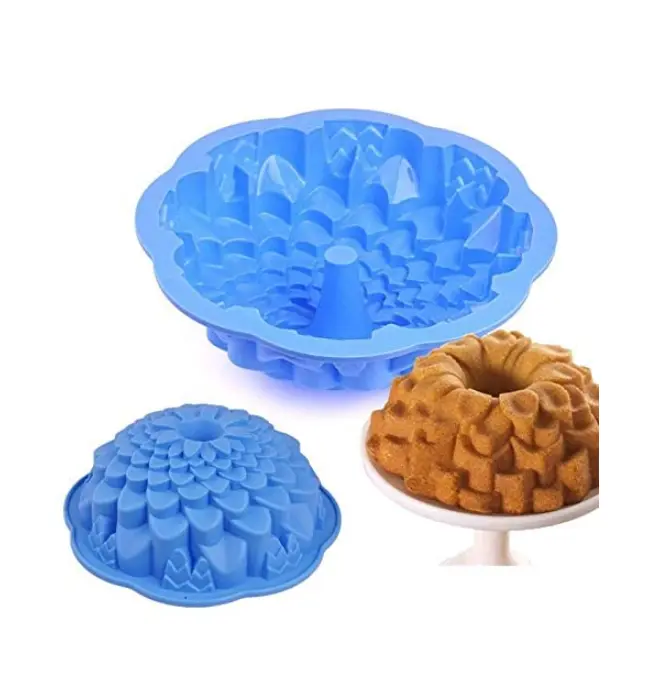 Silicon Flower Bundt Silicone Cake Mould Entremet Cake Mold Gelatin Jello Baking Silicone Mould