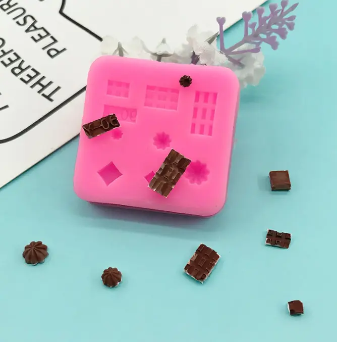 Miniature Chocolate and Swirl Silicone Mould