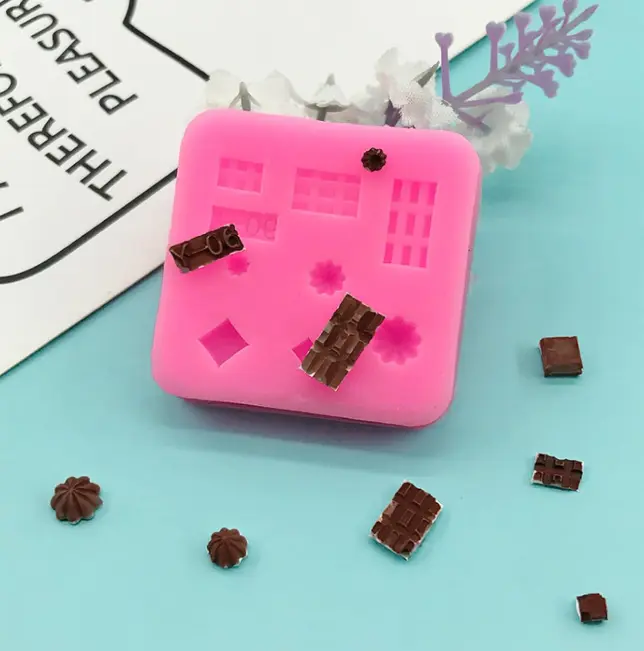 Miniature Chocolate and Swirl Silicone Mould