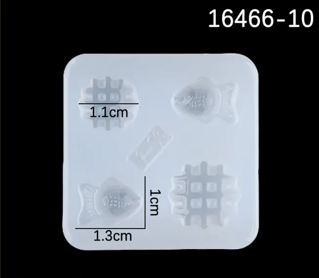 Miniature Biscuit and Fish Silicone Mould