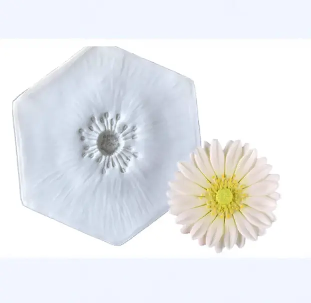 Stamen Anemone Daisy Briar Flower Heart Silicone Mould