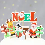 24 pcs Christmas Theme cake cupcake topper set (Style 14)