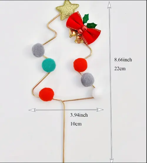 1 pcs Decorative Christmas Tree Cake Topper