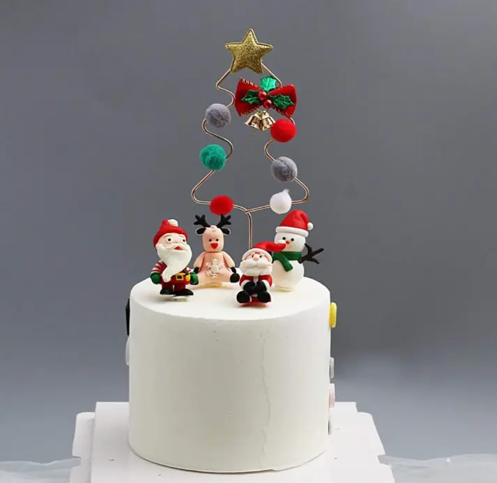 1 pcs Decorative Christmas Tree Cake Topper
