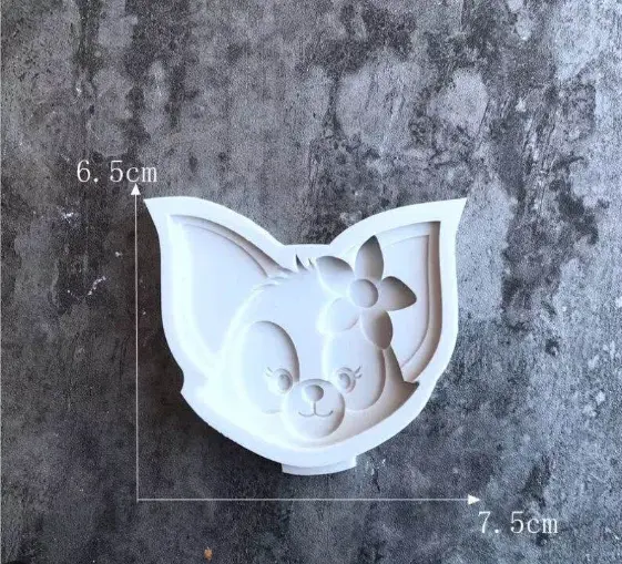 Cute Fox face Cartoon silicone mould Style 2