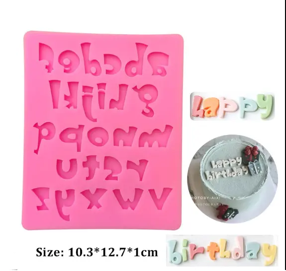 Fly Leaf Creative Letter Alphabet Silicone mould