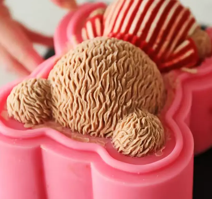 3D Teddy Bear Silicone Mould- for Candle, Fondant, Chocolate