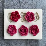 3D Rose Flower silicone Mould Style 2