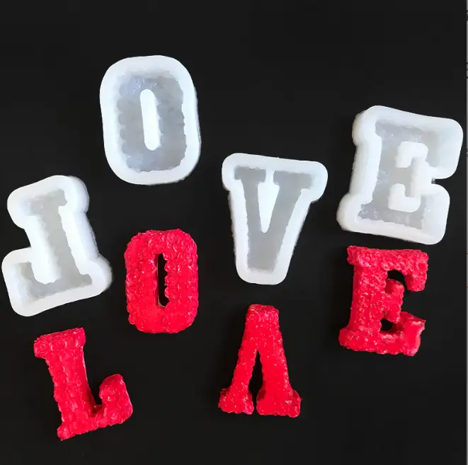 Silicone Mould - L-O-V-E (4pcs)