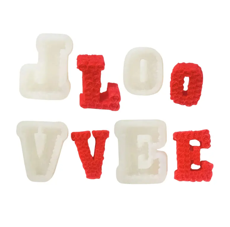 Silicone Mould - L-O-V-E (4pcs)
