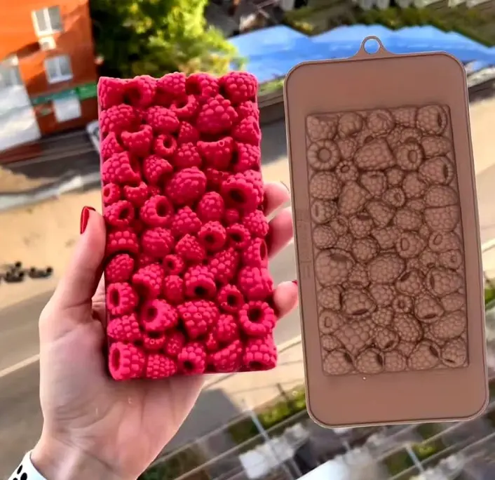 Raspberry Chocolate Bar Silicone Mould