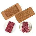 Multi-Cavity Flower Silicone Fondant Bar Mould