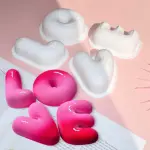 4 pcs Love Shape Nonstick Baking Silicone Mould