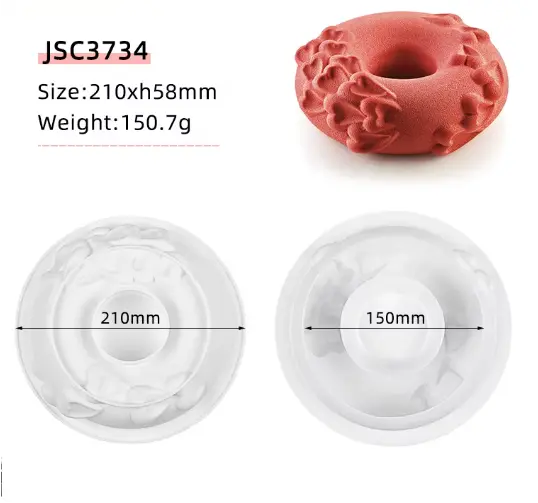 Endless Love Passion Donut Heart Entremet Cake Silicone Mould