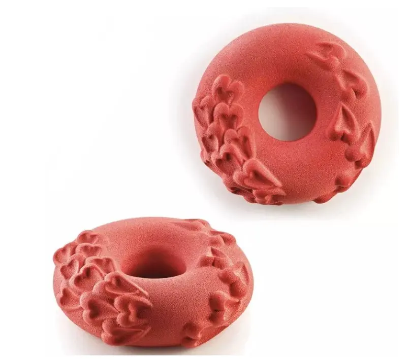 Endless Love Passion Donut Heart Entremet Cake Silicone Mould