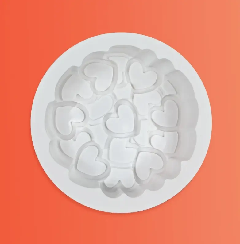 Intertwined Heart Round Silicone Chocolate Mould | Non-Stick Mould for Baking