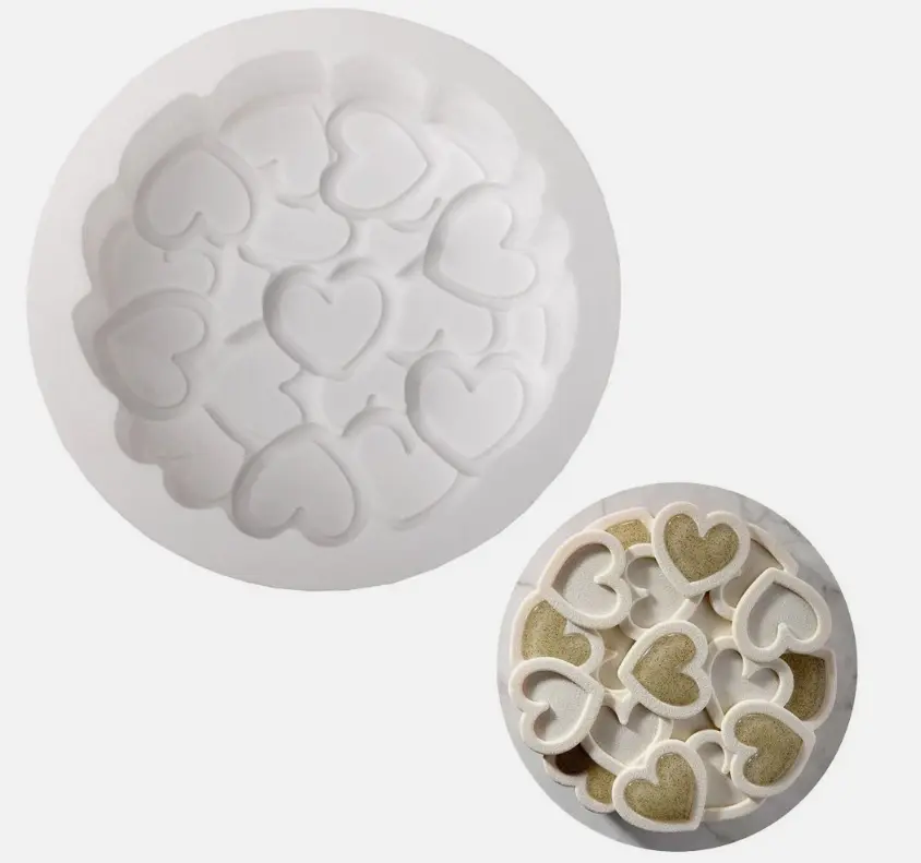 Intertwined Heart Round Silicone Chocolate Mould | Non-Stick Mould for Baking