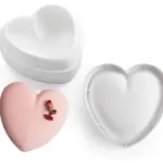 4.7 Inch Heart Silicone Mold for Baking Mousse Cake Mold Chocolate Dessert Mold,Easy Release Non Stick Silicone mould entremet mould