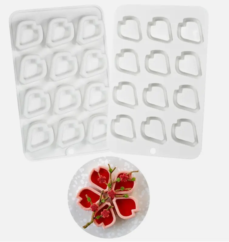 3D Peach Blossom Petal Design Silicone Mould