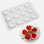 3D Peach Blossom Petal Design Silicone Mould