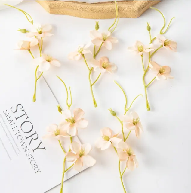 5 pcs set Artificial Mini Stem Flower