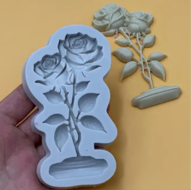 3D Large Rose bouquet shaped Silicone mould