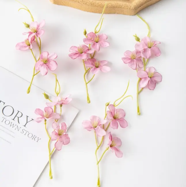 5 pcs set Artificial Mini Stem Flower