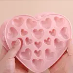 Multiple Heart Cavity Chocolate silicone Mould