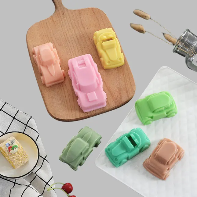 4 Design 3D Cars 8 Cavity Silicone Mould