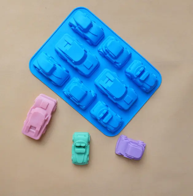 4 Design 3D Cars 8 Cavity Silicone Mould